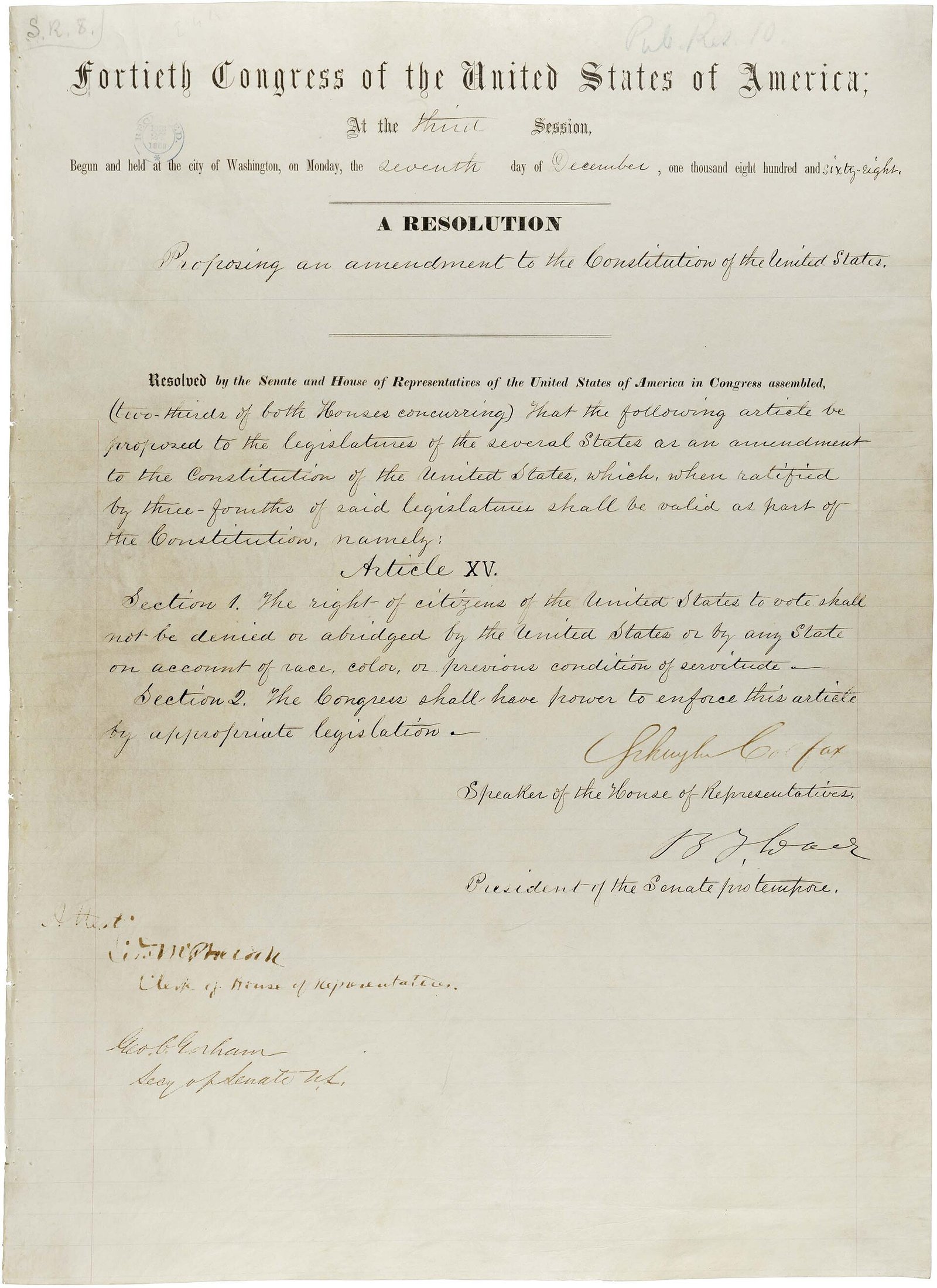 15th Amendment historical image 1