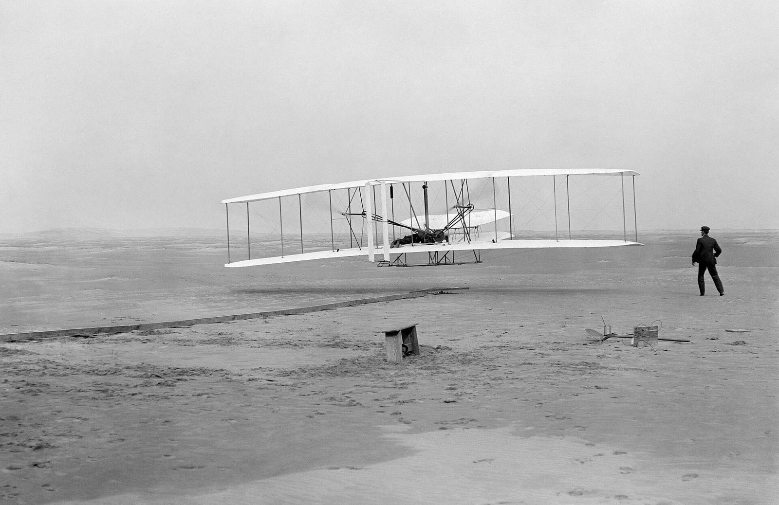 Wright Brothers First Flight historical image 1