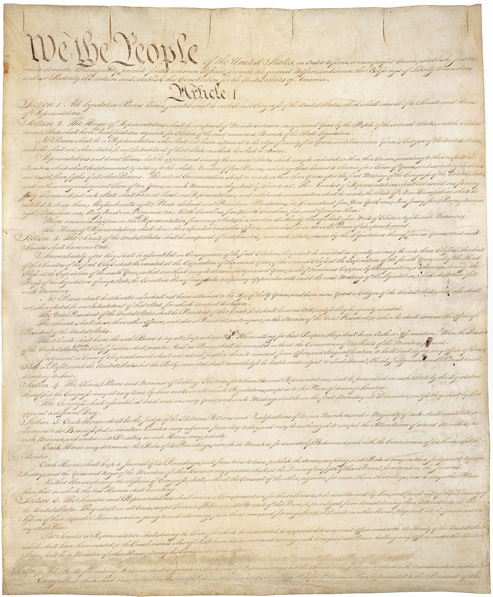 U.S. Constitution, 1787